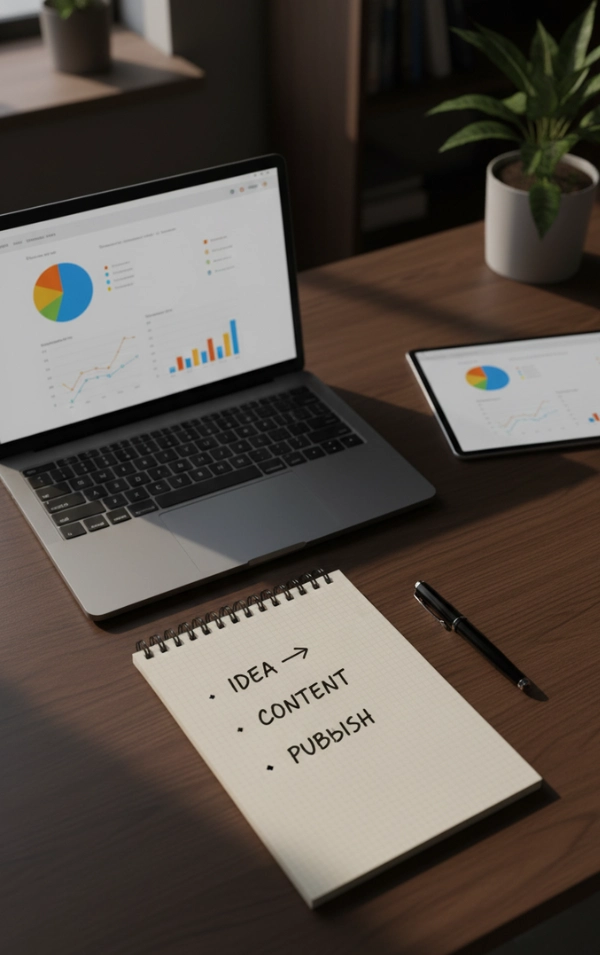 Content Strategy Planning On Desk