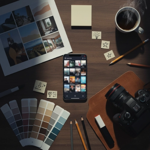 Creative Studio Desktop Flat Lay