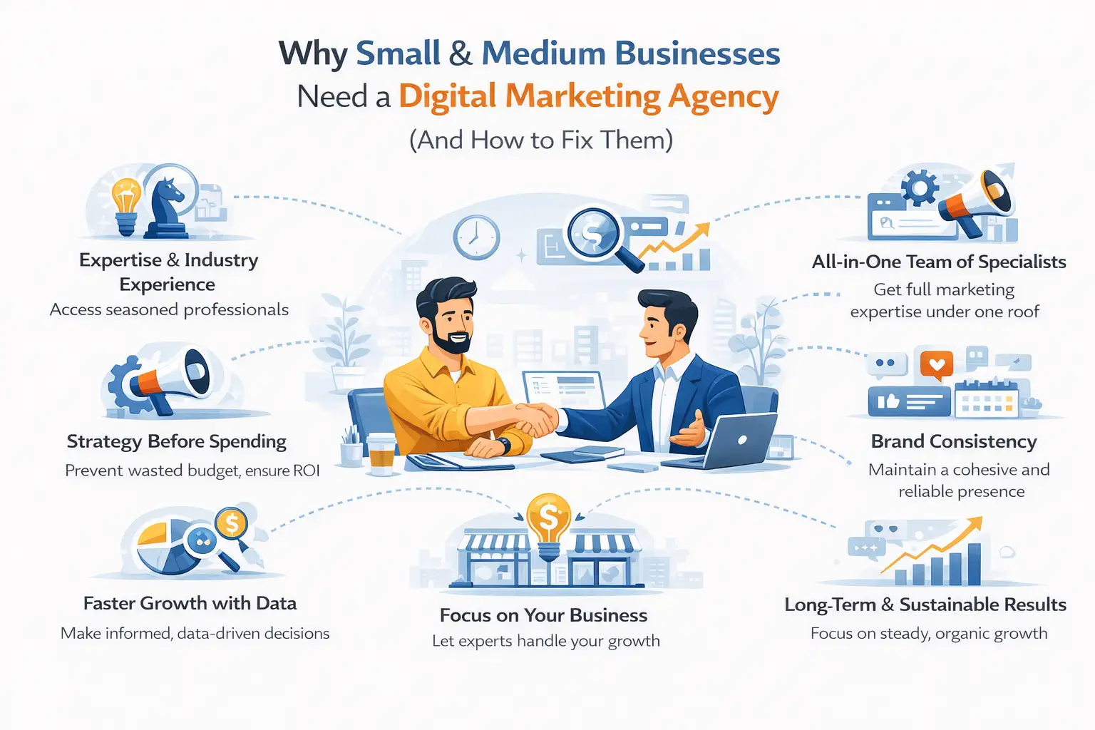 Digital Marketing Agency Benefits Infographic