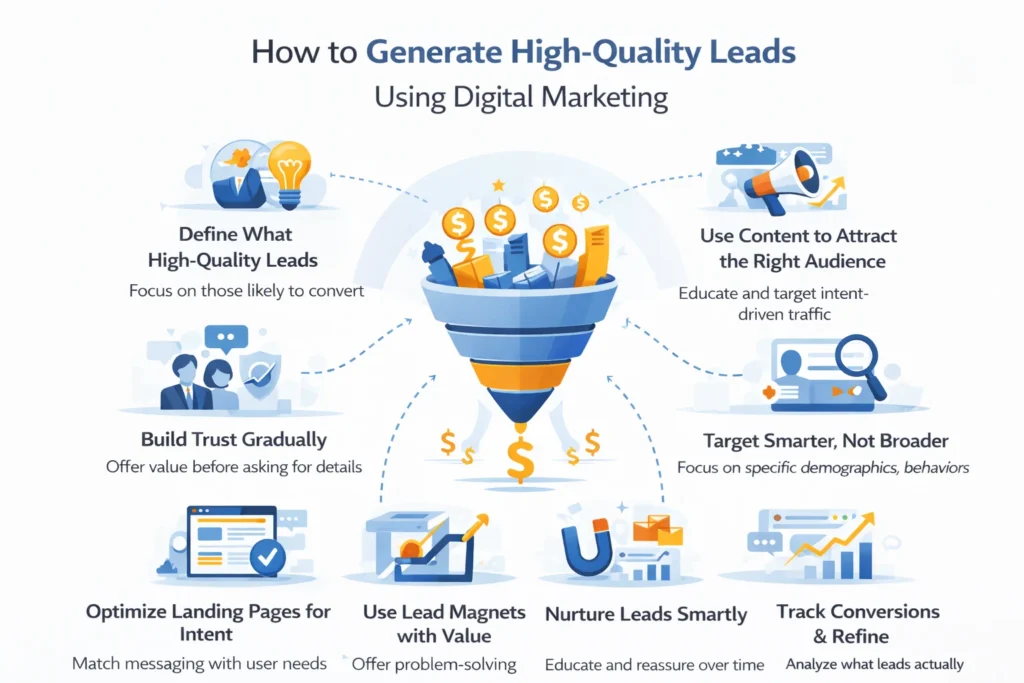 Digital Marketing Lead Generation Infographic