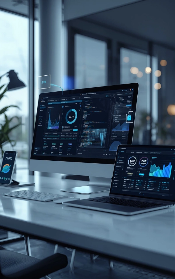 Modern Office Data Analysis Workstation