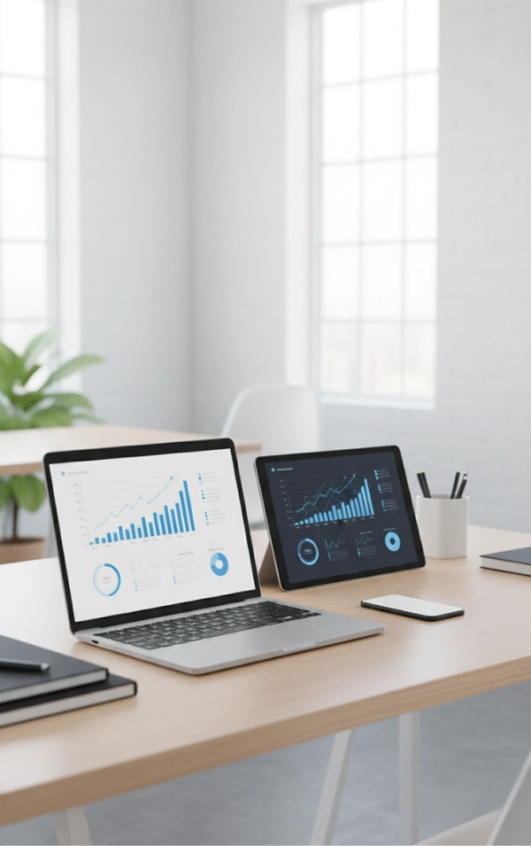 Modern Workspace With Data Analytics