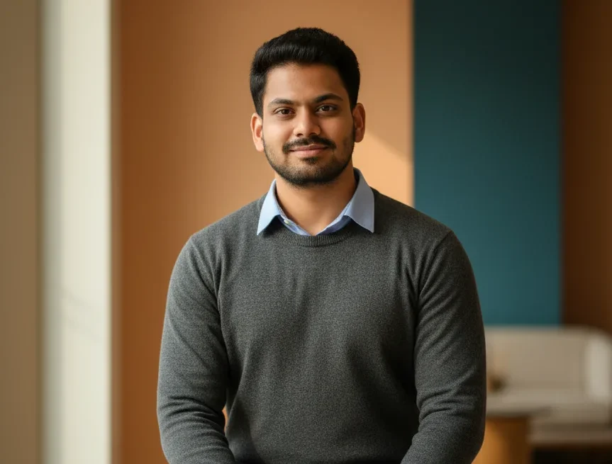 Portrait Of Smiling Young Man