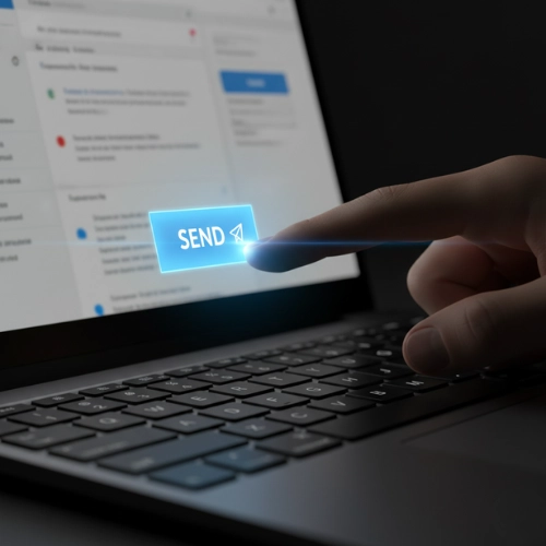 Pressing A Digital Send Button