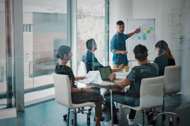 Team Meeting In An Office