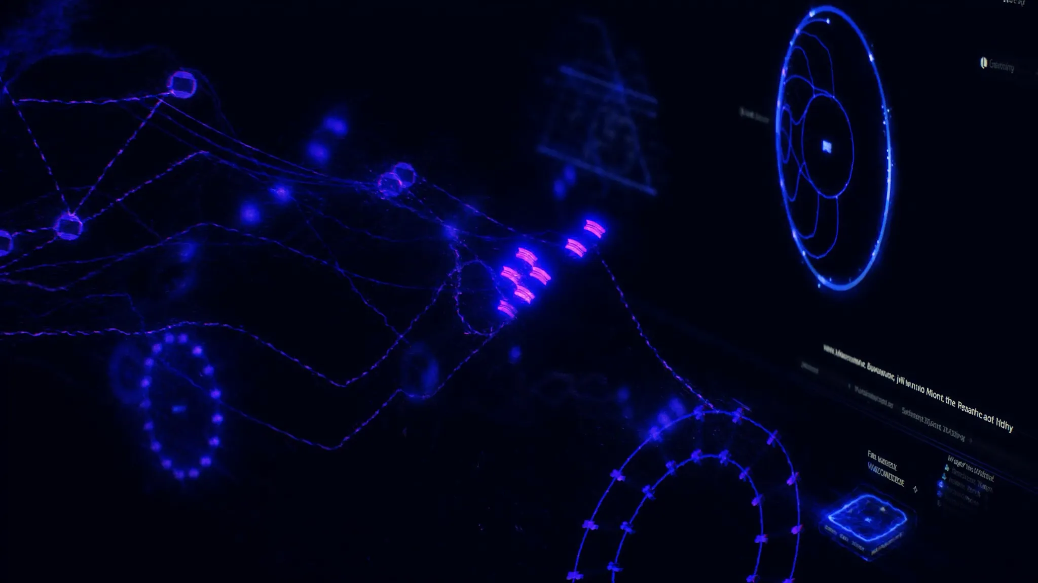 AI neural network visualization