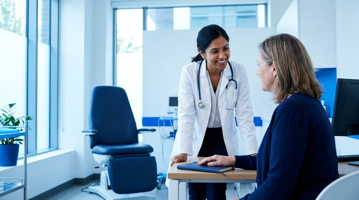 Doctor consulting a patient