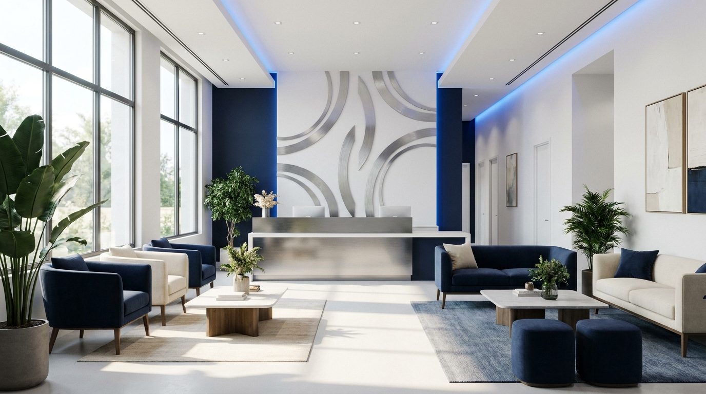 Modern clinic reception