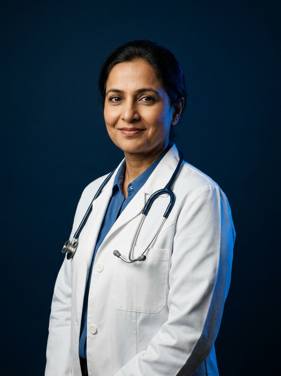 Confident doctor portrait