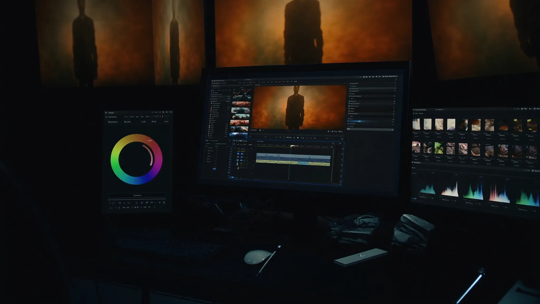 Professional video editing suite