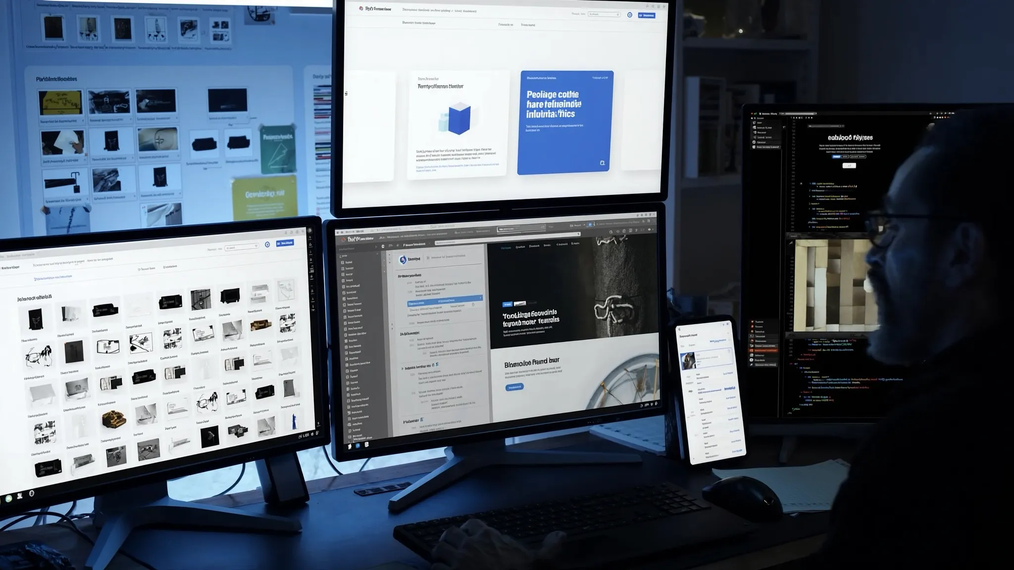 Web design workspace