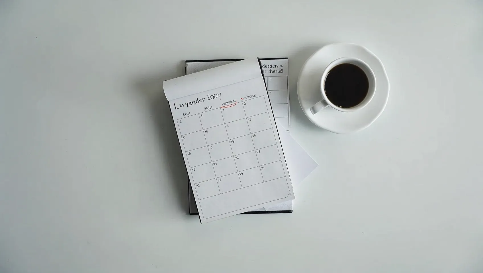 A simple planning desk, the exact setup a content calendar template for businesses is built to replace with one shared file
